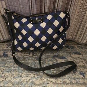 Kate Spade Navy and White Crossbody Bag